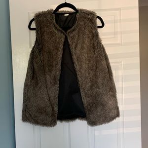 SOLD faux fur vest